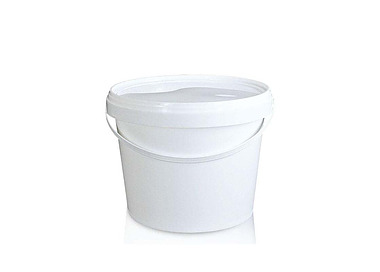 White Round Pail With Lid 5Ltr