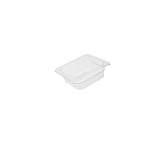 Food Pan Polycarb Clear 1/6 x 100mm 6/Ctn