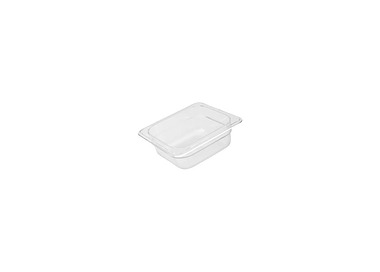 Food Pan Polycarb Clear 1/6 x 100mm 6/Ctn