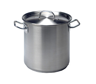 Stainless Steel Pujadas Stockpot With Cover 500 x 500mm 98Ltr