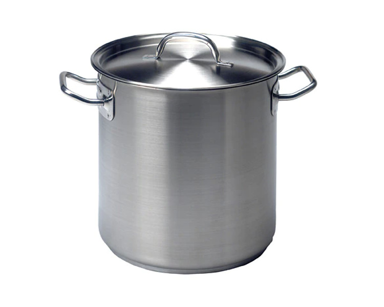 Stainless Steel Pujadas Stockpot With Cover 500 x 500mm 98Ltr