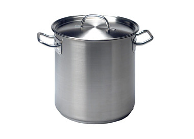 Stainless Steel Pujadas Stockpot With Cover 500 x 500mm 98Ltr