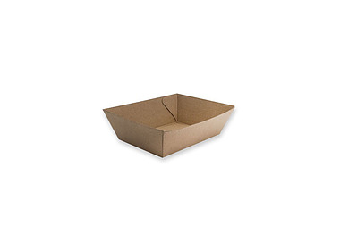 Tray Kraft # 1 131 x 91 x 50mm 500/Ctn