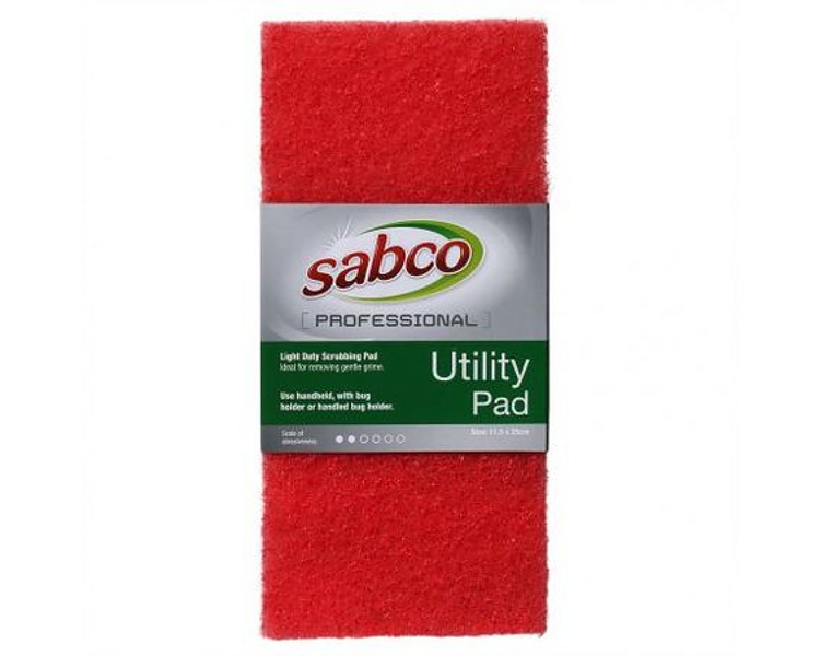 Sabco Scrub Pad Light Duty Red 10/Ctn