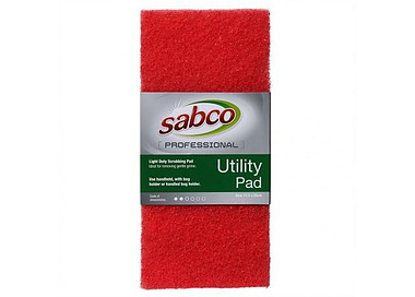 Sabco Scrub Pad Light Duty Red 10/Ctn