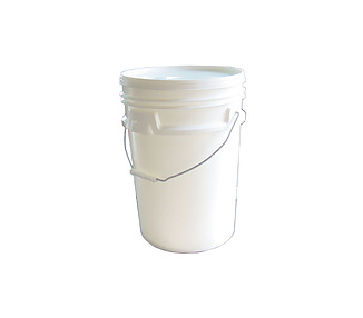 White Round Pail With Lid 20Ltr