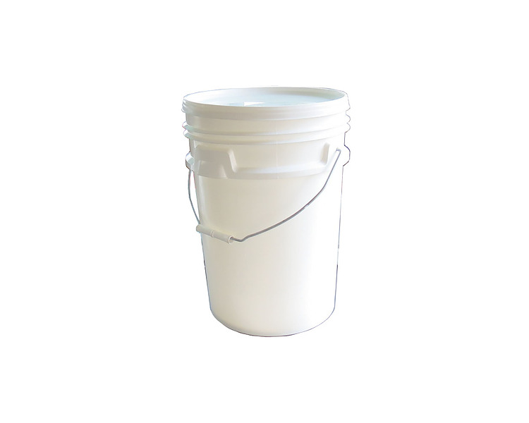 White Round Pail With Lid 20Ltr