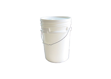 White Round Pail With Lid 20Ltr