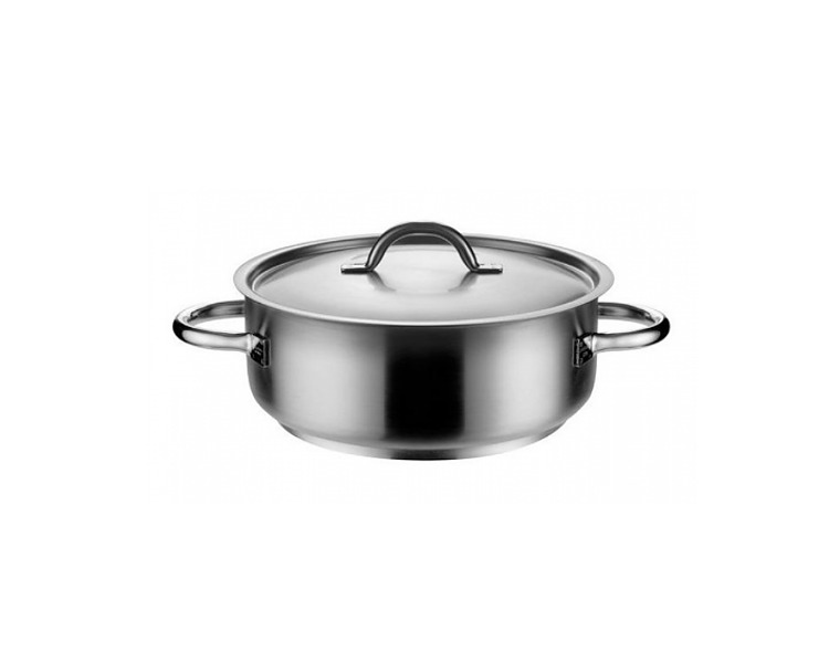 Stainless Steel Pujadas Casserole With Cover 300 x 120mm 8.4Ltr