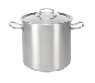 Stainless Steel Pujadas Stockpot With Cover 300 x 300mm 21.2Ltr