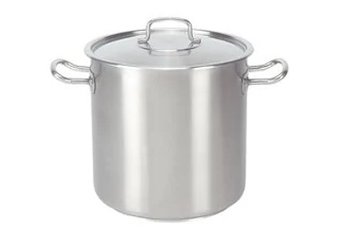 Stainless Steel Pujadas Stockpot With Cover 300 x 300mm 21.2Ltr
