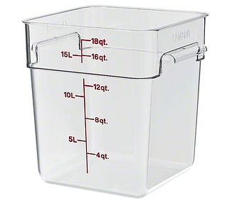 Camsquare Food Container Clear 17.2Ltr