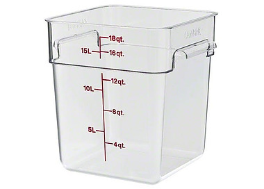 Camsquare Food Container Clear 17.2Ltr
