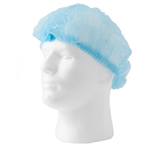 Hair Net Crimped Blue 100/Pkt