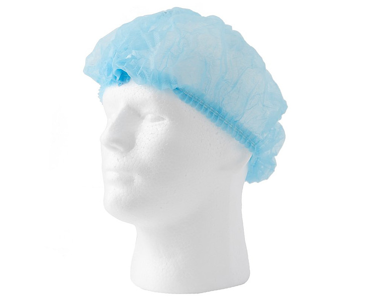 Hair Net Crimped Blue 100/Pkt