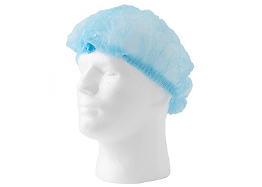 Hair Net Crimped Blue 100/Pkt