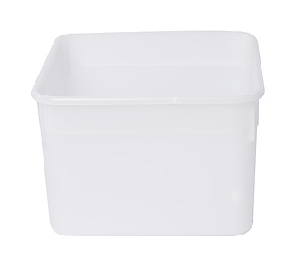 Plastic Square Container & Lid Natural 3.15Ltr