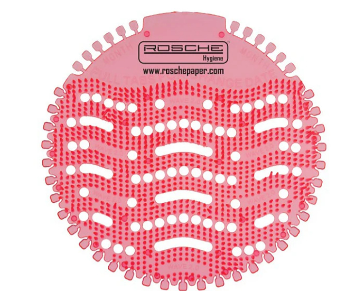 Urinal Mat Diamond Melon Pink 12/Pkt 100/Ctn