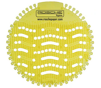 Urinal Mat Diamond Lemon Yellow 12/Pkt 144/Ctn