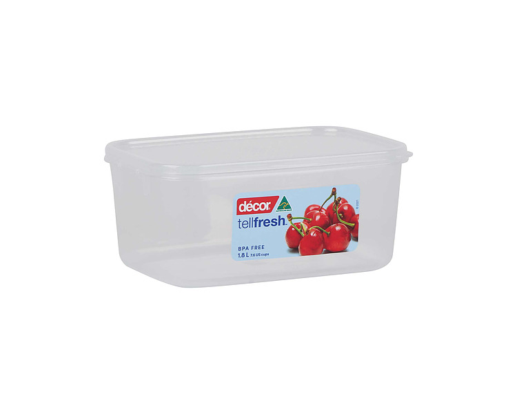 Decor Oblong Container 1.8L 203 x 143 x 91mm 