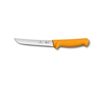 Yellow Victorinox Swibo Boning Knife Curved Wide Blade 16cm 