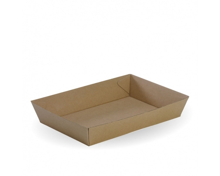 Tray Medium#4 Kraft/White 400/Ctn