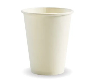 Biopak Coffee Cup 12oz (80mm) White 1000/Ctn