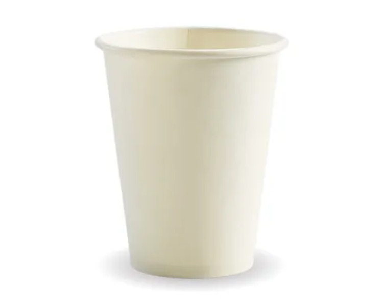 Biopak Coffee Cup 12oz (80mm) White 1000/Ctn Biopak Coffee Cup 12oz (80mm) White 1000/Ctn