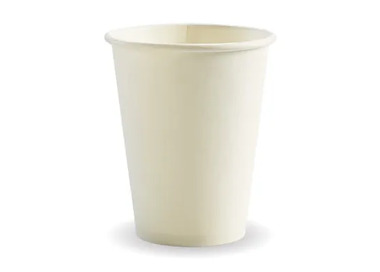 Biopak Coffee Cup 12oz (80mm) White 1000/Ctn