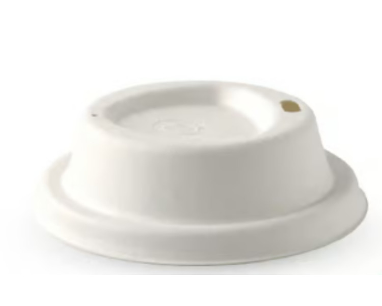 Biopak Coffee Cup Lid (80mm) Pulp White 1000/Ctn Biopak Coffee Cup Lid (80mm) Pulp White 1000/Ctn