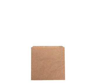 Paper Bag Brown Greaseproof 180 x 180mm 500/Pkt