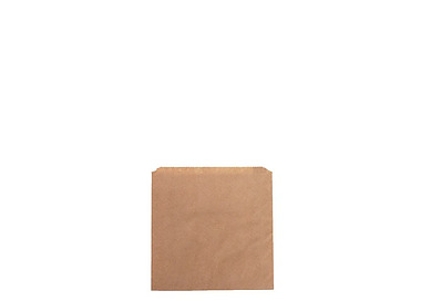 Paper Bag Brown Greaseproof 180 x 180mm 500/Pkt