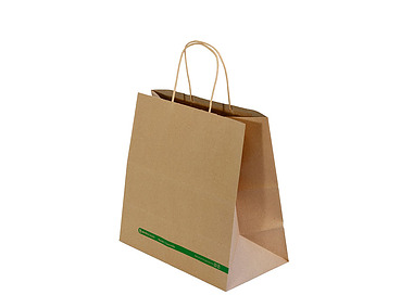 Carry Bag Kraft Medium Twist Handle 275 x 280 x 150mmW 200/Pkt