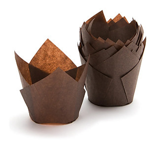 Muffin Wrap Confeta Parchment Chocolate 60 x 55mm 5000/Ctn