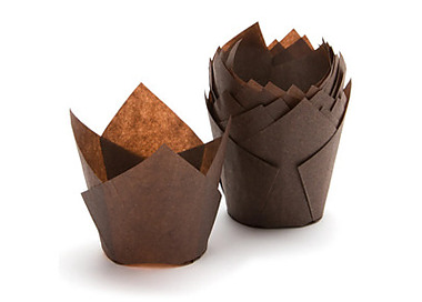 Muffin Wrap Confeta Parchment Chocolate 60 x 55mm 5000/Ctn