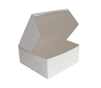 Cake Box White 8 x 8 x 4" 100/Pkt