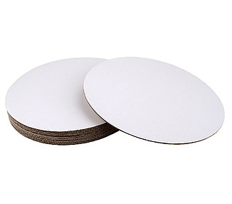 Top Board Round 2mm White 193mm 50/Pkt