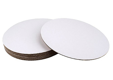 Top Board Round 2mm White 193mm 50/Pkt