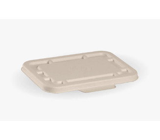 Container Lid Sugarcane Natural Suits 500/650/750ml Base 400/Ctn