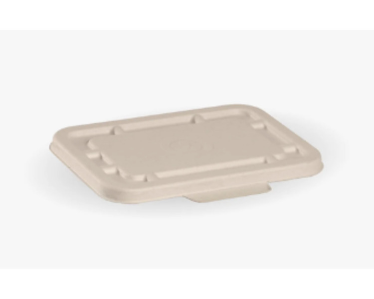 Container Lid Sugarcane Natural Suits 500/650/750ml Base 400/Ctn