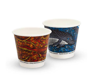 True Fill Coffee Cup Double Wall Indigenous 8oz 500/Ctn