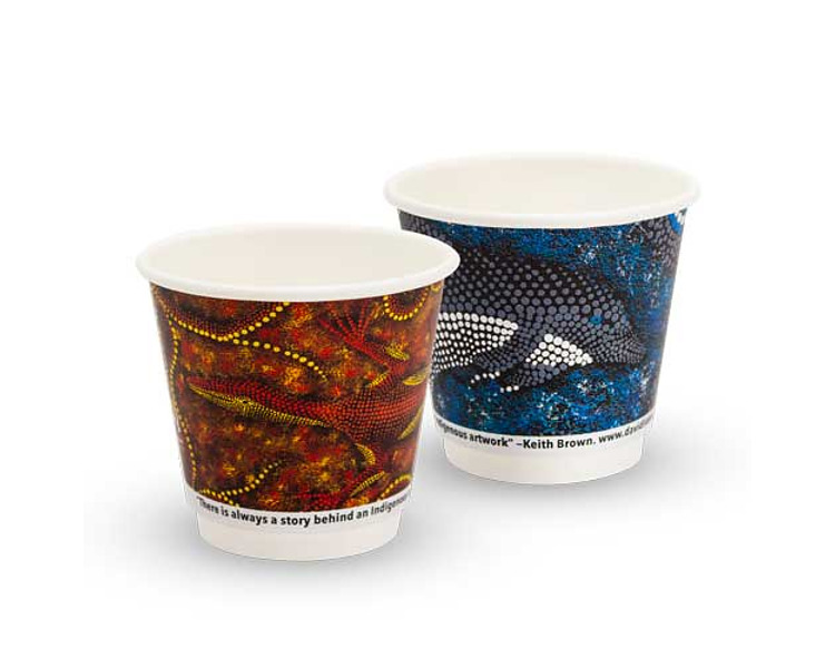 True Fill Coffee Cup Double Wall Indigenous 8oz 500/Ctn True Fill Coffee Cup Double Wall Indigenous 8oz 500/Ctn