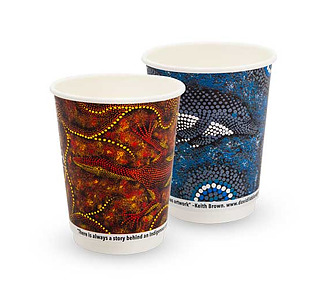 True Fill Coffee Cup Double Wall Indigenous 12oz 500/Ctn