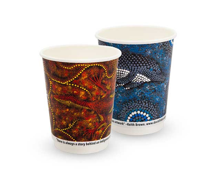 True Fill Coffee Cup Double Wall Indigenous 12oz 500/Ctn
