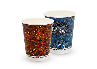 True Fill Coffee Cup Double Wall Indigenous 12oz 500/Ctn
