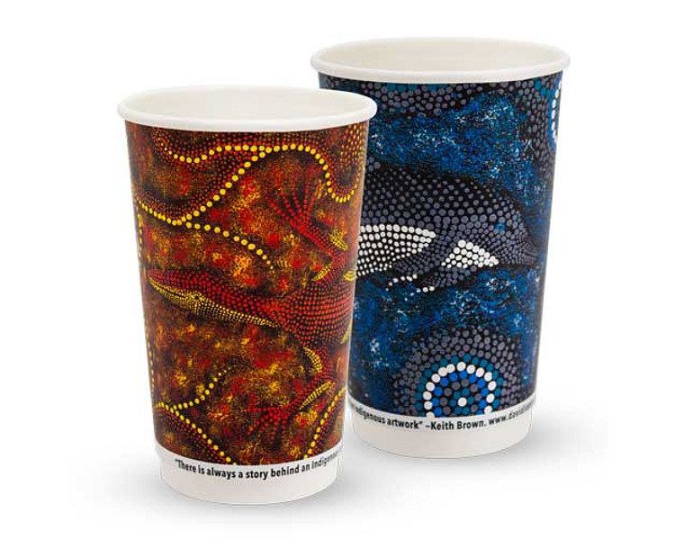 True Fill Coffee Cup Double Wall Indigenous 16oz 500/Ctn True Fill Coffee Cup Double Wall Indigenous 16oz 500/Ctn