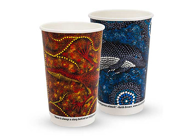 True Fill Coffee Cup Double Wall Indigenous 16oz 500/Ctn
