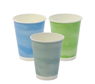 PLAnet Cold Cup 12oz 390ml Watercolours 1000/Ctn