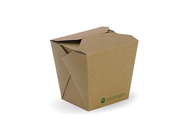 BioBoard Noodle Box Kraft 780ml/26oz 500/Ctn