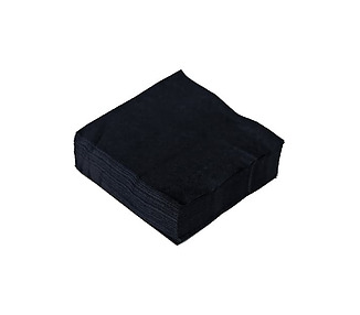 Dinner Napkin 2Ply 1/4 Black 1000/Ctn